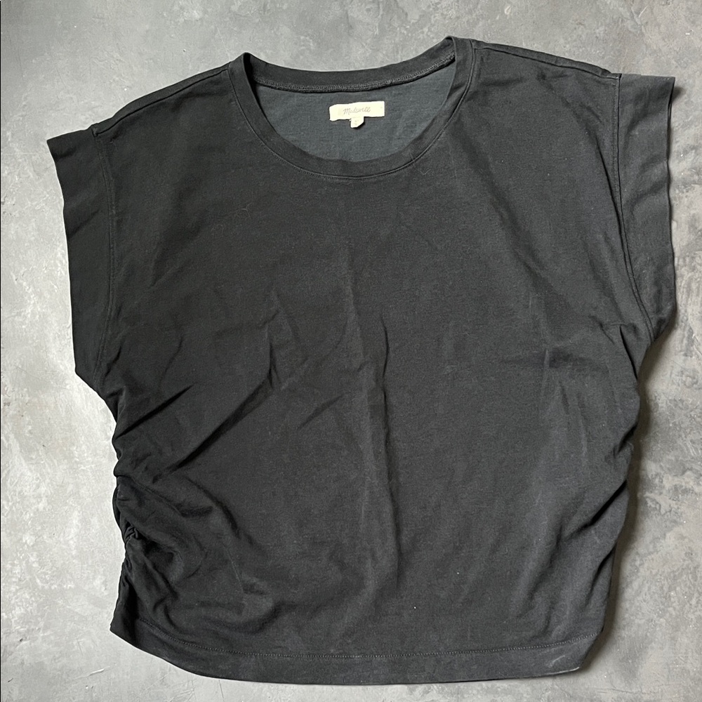 Madewell Muscle Tee Ruched Waist